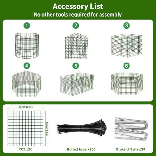 10 Packs Round Plant Protector from Animals,Metal Wire Mesh Garden Plant Cages for Outdoor Gardening Supplies, Garden Protection Rabbits Chickens Ducks for Vegetables, Flowers, Shrubs (12'' x 12'') - size: 12'' x 12''
