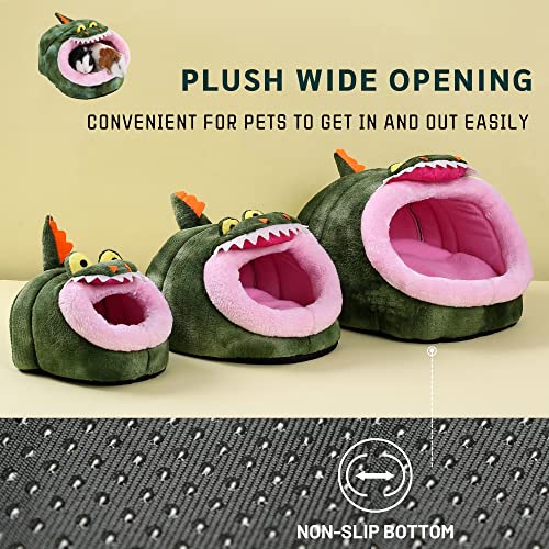 JanYoo Hedgehog Rat Bed Guinea Pig House Hamster Supplies Chinchilla Cage Ferret Rat Gerbil(S,Crocodile) - color: 3-Crocodile, size: S