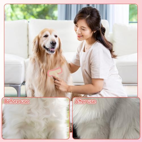 Rabbit Brush, Soft Silicone Small Animal Massage Comb, Practical Bunny Brush for Grooming, Bunny Grooming Kit Supplies Suitable for Cats Puppies & Other Pets - color: 1pc/pink