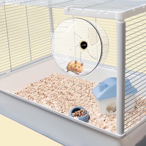 Super-Silent Hamster Exercise Wheel - Hamster Toys Cages Accessories 6.3 Inch Running Spinner Quite Runner for Small Animal Pet Gerbil Dwarf Hedgehog Rat Mouse Mice - size: 6.3 inch with no stand