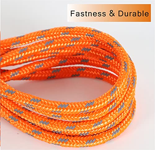 Reflective Cat Leash -30FT Cat Cable Out Escape Proof Walking Leads Yard Long Durable Safe Personalized Extender Leash Traning Play Outdoor for Puppies/Kittens/Rabbits/Small Animals - color: Orange, size: 30FT