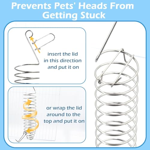 3Pcs 304 Stainless Steel Rat Foraging Feeders,1pc M Wooden Rat Climbing Toys,Hanging Rodent Cage Accessories,Fit Rats Mice Parakeet