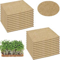 Jute Grow Mat,Natural Hemp Mats for Growing Microgreens,20" X 20" Hydroponic Grow Pads,Indoor Sprouting kit for Wheatgrass Sprouts,Jute Brooder for Animals.