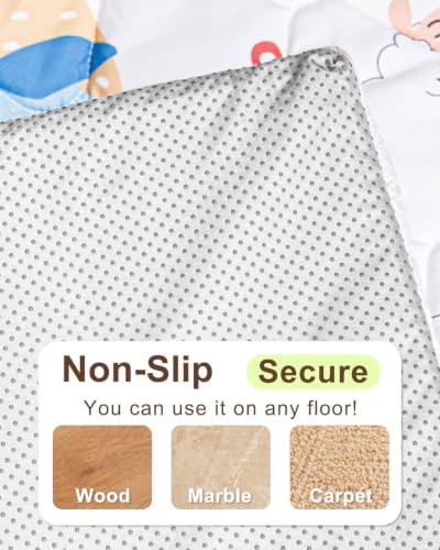 Foam Baby Play Mat, 50x50 Playpen Mat with Removable Cover | Machine Washable Cover, Thicken Cushioning Playmats for Baby, Non-Slip Bottom, Easy to Clean for Infants, Animal - color: Animal, size: 50" X 50"