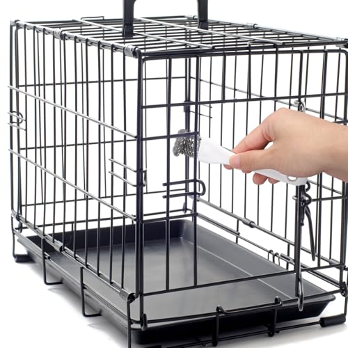 Penitue 3pcs Bird Cage Cleaner Set, Bird Cage Long Handle Shovel Cleaner with Scraper Droppings Brush Tool for Small Animal Parakeet Parrot Hamster Pet Cages Cleaning Accessories