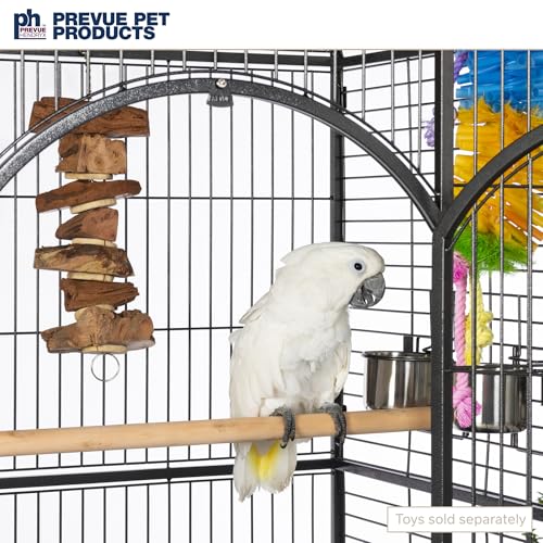 Prevue Hendryx Silverado Macaw Dometop Cage 3155S Silverado 46-Inch by 36-Inch by 78-1/4-Inch - color: black