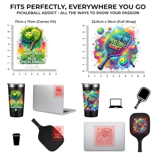 4PCS UV DTF Stickers Pickleball - Pickleball Cup Wrap for Water Bottle, Waterproof Pickleball Sticker for Pickleball Lovers Laptop Luggage Cup Keep Calm and Play Pickleball Stickers - style: 4pcs Pickleball Cup Stickers