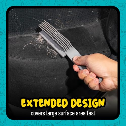Chemical Guys, Multi-Surface Pet Hair Removal Brush for Upholstery & Carpet | Rubber bristles pull pet hair, lint and debris off seats, carpet and upholstery in cars and at home - size: (Pack of 1)