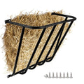 Hay Feeder Goat, 24.8 x 21.26 x 12.2 Multiple Sided Goat Hay Rack Suitable for Farms, Stables, Heavy Duty Galvanized Metal Wall Hay Rack for Sheep Horses, etc