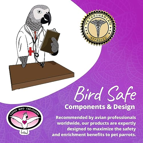 Super Bird Creations SB516 Mini Rainbow Bridge Bird Toy, Small Bird Size, 9" x 2"