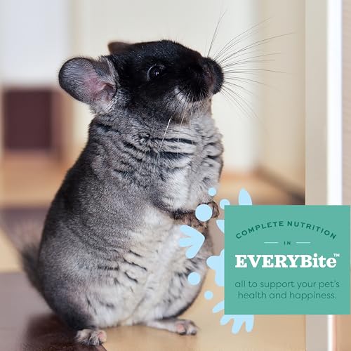 Oxbow Essentials Chinchilla Food, Made with Oxbow Alfalfa, Vitamin & Mineral Rich Food for Chinchillas, Small Animal Pet Pellets, Made in USA, High Fiber, 3 lb Bag | High-Fiber Chinchilla Food Pellets With Oxbow Alfalfa, Prebiotics, Chelated Minerals, No