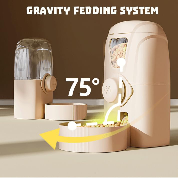 Hanging Cage Automatic Pet Food Water Dispenser 34oz, Large Capacity Feeder Gravity Refill Food and Siphon Suction Water Set for Dog Cat Rabbit Chinchilla and Ferret (Food Dispenser) - color: Food Dispenser