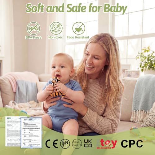 Mini Zoo Stuffed Animals Set - 5 Soft Safari Animals with Carry House 9.8" | Ultra-Soft, Safe, Travel-friendly, Educational, Gift Ready - color: Zoo
