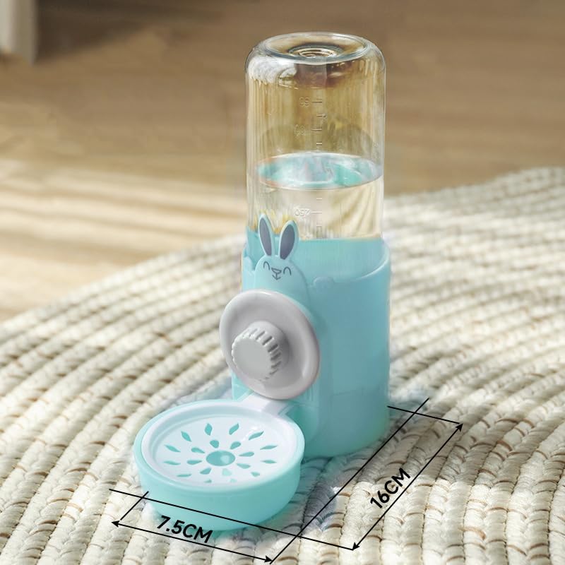 Cage Hanging Automatic Bunny Food Water Dispenser Gravity Rabbit Feeder and Water Bowl Ferret Cages Accessories, Cage Cat Food Bowl for Chinchilla Guinea Pig Hedgehog (Water Bowls Light Blue) - color: Water Bowls Light Blue