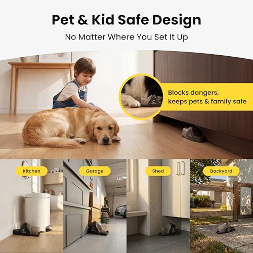OWLTRA in-/Outdoor Safe Tunnel Snap Mouse Trap 2PCS, Instant Eliminate Rodent Snap Trap with Clear Tunnel Entry, Touch-Free Release, and Powerful Snap, Black, TST-217 - size: 2 Pack, style: Tunnel Snap Trap