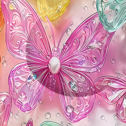 QOOMO Camping Sleeping Bags,3 Season Warm & Cool Weather,Lightweight,Waterproof Sleeping Bags for Adults & Kids,Traveling,and Outdoors,Camping Gear Equipment - color: colorful butterfly