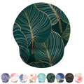 Mouse Pad with Wrist Rest, Comfortable Computer Mousepad with Gel Wrist Support Smooth Surface and Non-Slip PU Base for Pain Relief, Laptop, Office & Home (Tropical Plants) - color: 03Tropical Plants