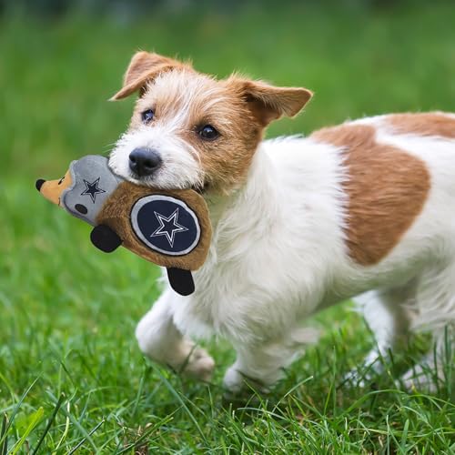 NFL Dallas Cowboys Plush Hedgehog Toy for Dogs & Cats, Cool Soft Pet Toy for Fun and Interactive Play, Dog Chew Toy with Squeaker, Licensed Hot Pet Toy - color: Dallas Cowboys