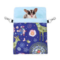 Wontee Small Pet Sleeping Pouch Sleep Bag Warm Bed Hideout for Hamsters Hedgehogs Sugar Gliders Squirrels (L, Blue Elk) - size: L