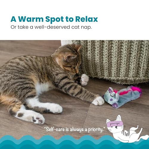 Catstages Cuddle Pal Unicorn Soothing Plush Purple Cat Toy, 8.5" x 5.5" - color: Cuddle Pal Unicorn