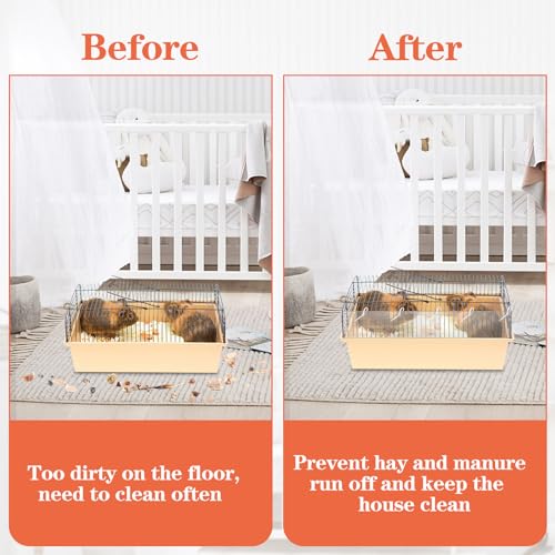 12 Pcs 14" x 4.5" Pet Cage Edge Liner PVC Clear Urine Guard Side Lining Cage Accessories for Rabbit Ferret Hamster Rat Critter Nation