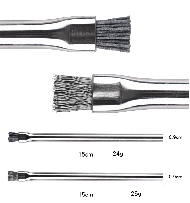 2pcs Stainless Steel Aquarium Algae Brush Fish Tank Landscaping Stone Cleaner