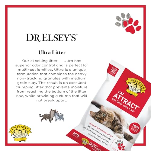 Dr. Elsey's Cat Attract Clumping Clay Cat Litter 40 lb. Bag - size: 40 lb