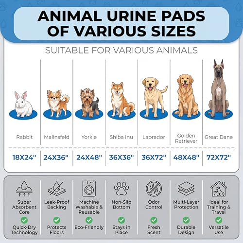 4PACK Washable Pee Pads for Dogs,Great Urine Absorbent Reusable Puppy Training Pads,Waterproof,Leak-Proof & Non-Slip Potty Pads for Whelping,Crate,Playpen,Bed.(Gray Floral,18"x24") - color: Gray Floral, size: 18"x24" (Pack of 4)