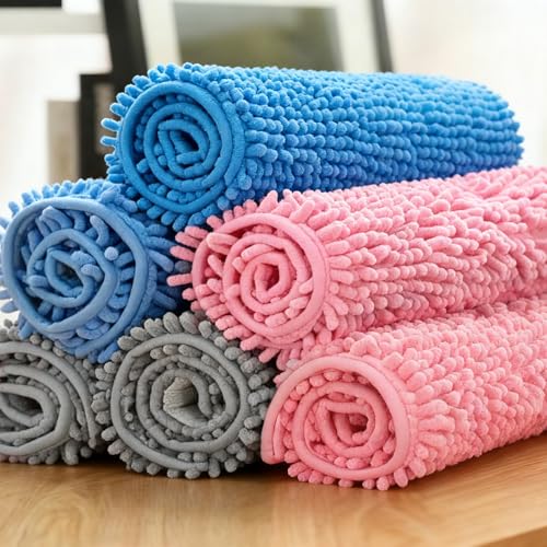 6 Pcs Guinea Pig Fleece Cage Liners, 16 x 24 Inch Guinea Pig Bedding Mats Reusable Guinea Pig Pee Training Pads Rabbit Mat Washable for Small Animal Sleeping