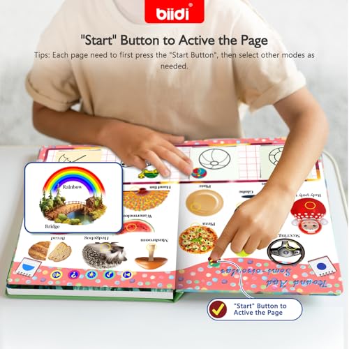English Interactive Sound Book Talking Activity Book Toy Gift Toddlers Kids | Recharge Words Learning Educational TravelToy Drawing Zone 4 Color Pens Boy Girl Bday Xmas Gift 3+ Sensory Autism 600+ Sounds - style: EN-Colours and Shapes