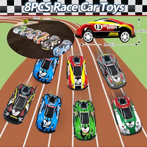 120PCS Race Car Party Favors, Race Car Birthday Decorations and Supplies | 120PCS race car party favors with bracelets, keychains, gift bags, glasses, stickers, bubble wands and mini cars. - style: Race Car