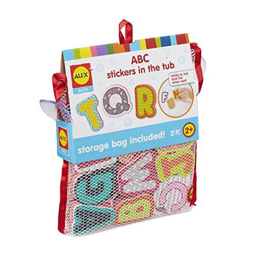 Alex Toys Foam Bath Letters - ABC Bath Toys, 26-Piece Alphabet Bath Toys, Foam Letters for Bathtub, Stickers in the Tub for Kids Ages 2+, Mesh Storage Bag - style: ABC