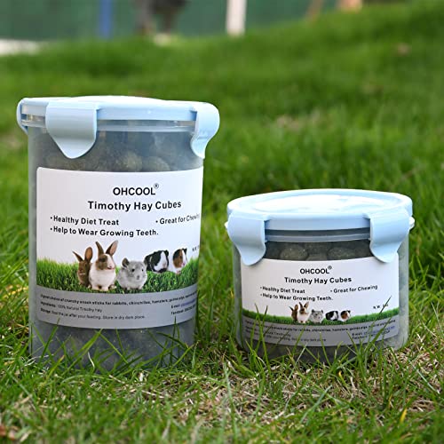 Timothy Hay Cubes, 6oz Small Pet Feed | 100% natural timothy hay cubes, specially for rabbits, sulcata tortoises, guinea pigs - size: 6 Ounce (Pack of 1)