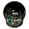 Mouse Pad with Wrist Support, Ergonomic Mouse Pad with Memory Foam Wrist Rest Cushion, Non-Slip Rubber Base Gaming Mice Pad for Home Office Computer Laptop, Flowers Grass - color: Flowers grass