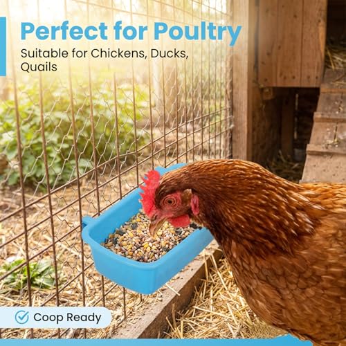 Chicken Guinea Pig Food Bowl, 4.7 * 2.8 in Rabbit Feeder Waterer Guinea Pig Bowl Bunny Water Bowls Feeder Clip-On Wire Cage Bowls for Cat Dove Puppy Bird Bath Basin Hamster Bed Kitten(3 PCS)