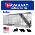 Havahart Large 1-Door Live Animal Trap for Raccoons, Cats, Bobcats, Beavers | Heavy Duty Humane Catch and Release Cage Trap for Outdoor Pest Control, 1079SR