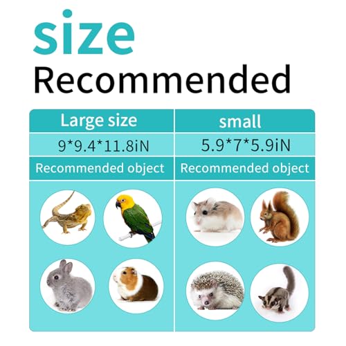 Guinea Pig Carrier Travel Small Animal Carrier Bag Lizard Bird Rabbit Carrier Cage Squirrel Breathable Bag Portable Travel Hamster Small Pet Hangbag (Large, Pink) - color: pink, size: Large