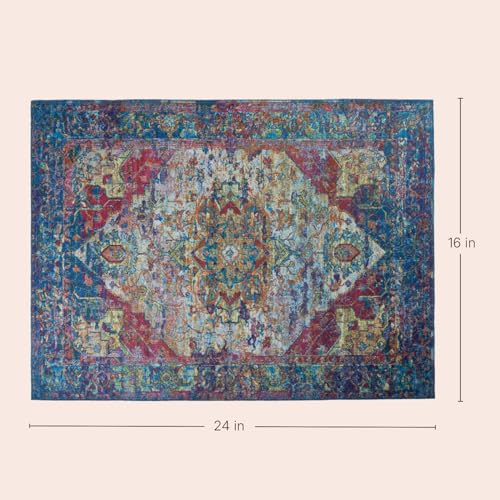 Lovewag Guinea Pig Liner, Hamster Bedding, Bohemian Jewel, 16x24, 2 Pack | Waterproof, absorbent, washable, reusable cage liner and bedding mat for guinea pigs, hamsters, rabbits, ferrets, small pets - color: Bohemian Jewel, size: 16x24 inches (Pack of 2)