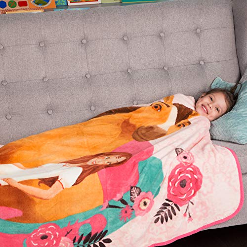 Franco Kids Bedding Super Soft Micro Raschel Throw, 46 in x 60 in, Spirit Riding Free - color: Spirit Riding Free, size: 46 in x 60 in