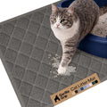 GORILLA GRIP Cat Litter Box Mat, Cushioned Coil Mesh Litter Trapping Mats, Scatter Control Supplies for Less Mess, Phthalate Free, Ultra Deep Catch Grooves, Rinse or Vacuum to Clean 24x17 Hunter Green - color: Charcoal, style: Small (24" x 17")