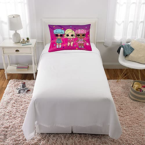 Franco Kids Bedding Super Soft Microfiber Reversible Pillowcase, 20 in x 30 in, LOL Surprise - color: Lol Surprise