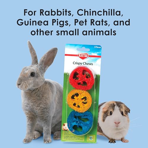 Kaytee Crispy Chews 3-pack For Pet Rabbits, Chinchillas, Guinea Pigs, Rats and Other Small Animals - size: 0.01 Ounce (Pack of 1)