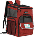 PetAmi Dog Backpack Carrier, Airline Approved 4-Way Entry Cat Backpack Carrier, Ventilated Mesh, Collapsible Pet Carrier for Small Puppy, Kitten, Hiking, Travel Car, Vet, up to 18 lbs, Red - color: Red