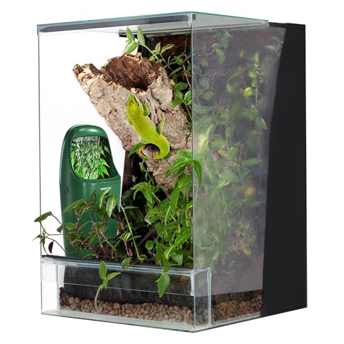 Wacool Reptile Water Dripper Chameleon Drinking Fountain Water Dispenser, Automatic Water Feeder for Bearded Dragon Gecko Lizard Frog Snake/Reptile Accessories