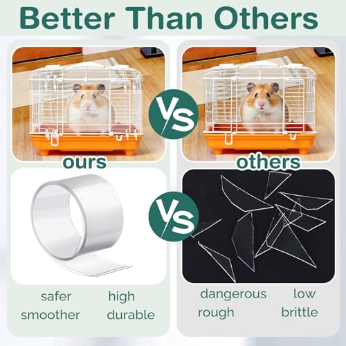 Juexica 2 Pcs 82.7 x 4.5 Inch Guinea Pig Cage Liner Clear Cuttable Critter Liner with Pre Drilled Holes Urine Guard Extra Long Liner with 100 Zip Ties for Rabbit Hamster Ferret Chinchilla - size: 4 inch wide