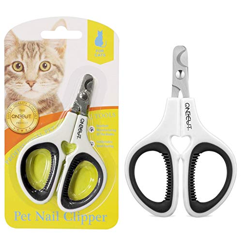 Pet Nail Clippers, Update Version Cat & Kitten Claw Nail Clippers for Trimming, Professional Pet Nail Clippers Best for a Cat, Puppy,Rabbit, Kitten & Small Dog,Sharp & Safe (Black) - color: Black