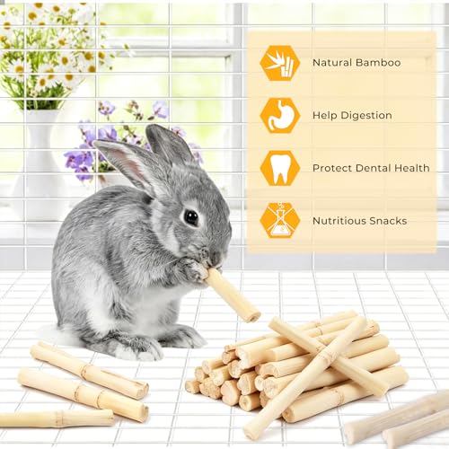 300g Sweet Bamboo Chew Toy Natural Sweet Bamboo Animals Molar Chew Sticks Toys Pet Snacks Bamboo Sticks Treats - size: 300g