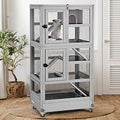 Aivituvin Ferret Cage Large Chinchilla Cage Upgrade Metal Frame Rat Cage, 5 Levels - size: 27.6"L x 20.0"W x 55.2"H