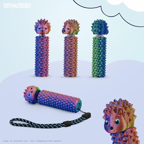 Hedgy - The Hedgehog Sensory Pain Stimming Fidget Toy, Spike Textured for Stress Relief, Focus and Concentration (Neon Harmony) - color: Neon Harmony
