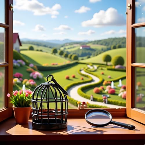 Miniature Birdcage Ornament Model Home Desktop Decor, Miniature Furniture and Accessories